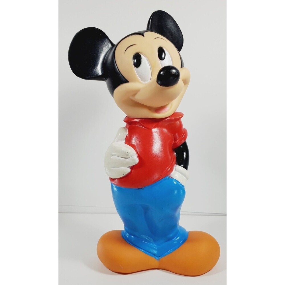 Vintage Mickey Mouse Piggy Bank Walt Disney 11 inch 1970s Mint Condition